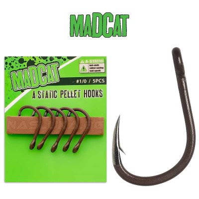 Куки за сом MadCat A-Static Pellet Hooks, 5 бр.