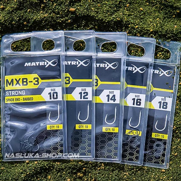 Куки за фидер Matrix MXB-3 Strong Spade End — снимка 4