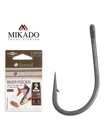 Куки с ухо Mikado River Feeder