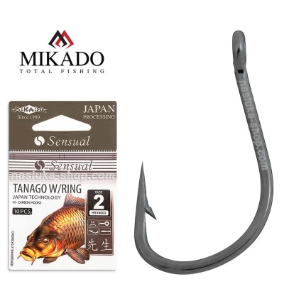Куки с ухо Mikado Tanago W/Ring