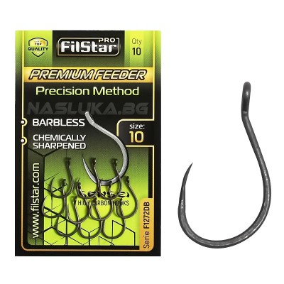 Куки без контра за метод фидер риболов Sensei Premium Feeder F1272DB