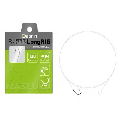Монтажи за фидер риболов Delphin 8X FDR Long Rig, 8 бр.
