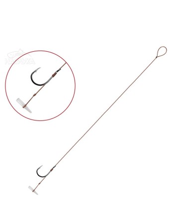 Вързани куки за фидер риболов Delphin Proxi 8 Braided Line, QuickStop