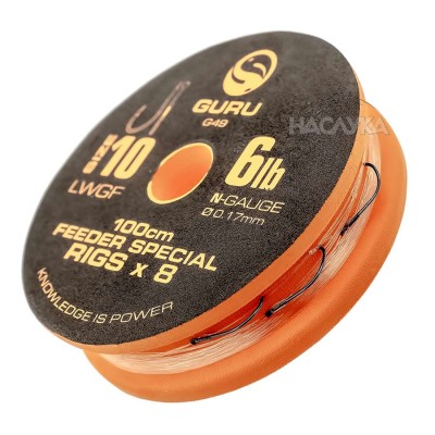 Вързани куки за фидер риболов Guru LWGF Feeder Special Rigs