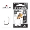 Вързани куки за шаран Mikado Sensual X-tra Strong Carp DB, 70 см, 8 бр.