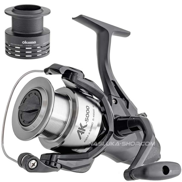 Макара с двоен аванс Okuma AK-5000 Baitfeeder — снимка 3