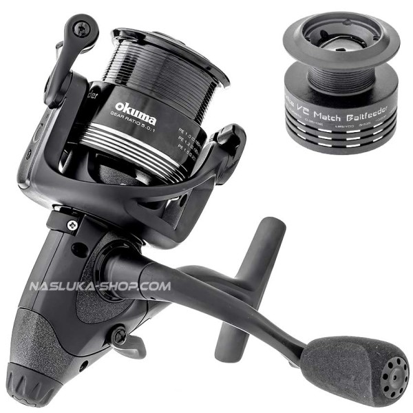 Макара с двоен аванс Okuma Carbonite V2 Match Baitfeeder CBV-40MBF — снимка 3