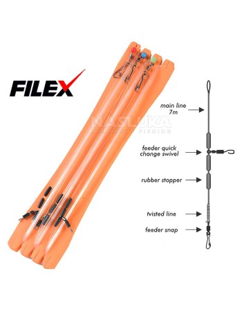 Готови монтажи за фидер Filex Feeder Helicopter Rig, 3 бр.