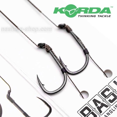 Шаранджийски монтажи Korda Basix Hair Rigs, Micro-Barbed