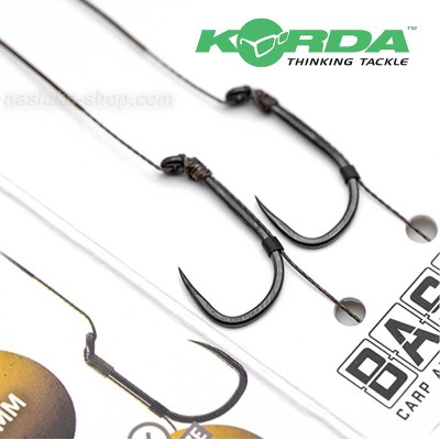 Шаранджийски монтажи Korda Basix Hair Rigs, Barbless
