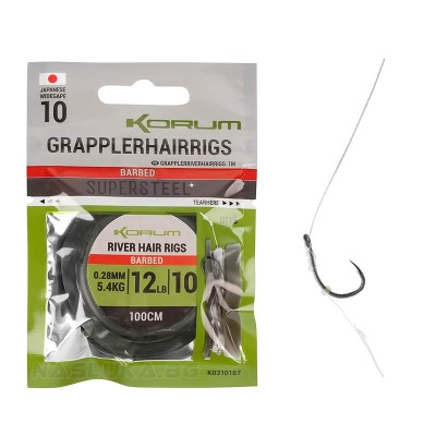 Фидер монтажи на косъм за риболов на река Korum River Hair Rigs