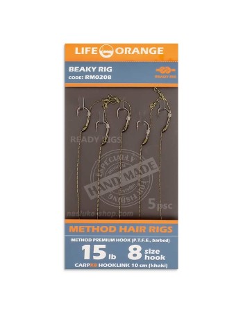 Монтаж за фидер Life Orange Method Hair, Beaky Rig