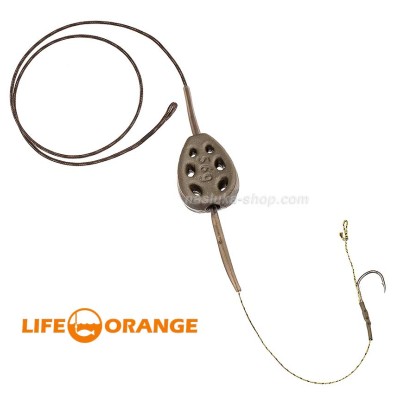 Монтаж за шаран Life Orange Lead Feed, Rig 34