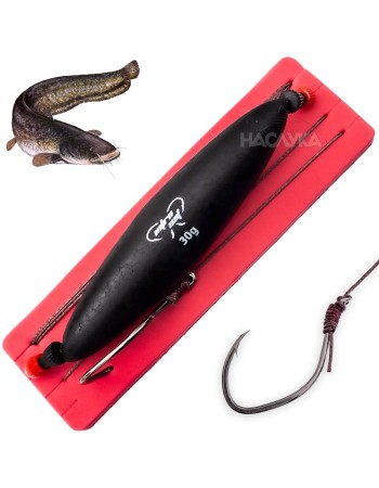 Монтаж за сом с поплавък и единична кука Mikado Intro Cat, 85 кг