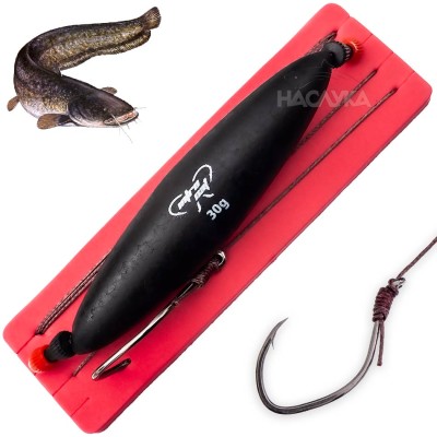 Монтаж за сом с поплавък и единична кука Mikado Intro Cat, 85 кг