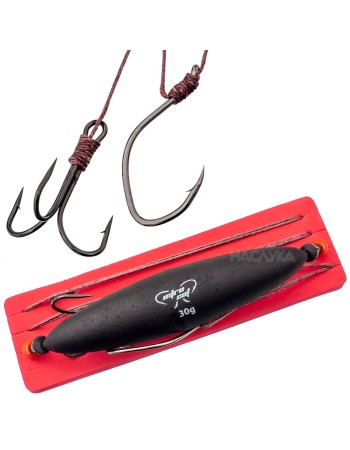 Монтаж за сом с поплавък 30 г, единична и тройна кука Mikado Intro Cat, 90 кг