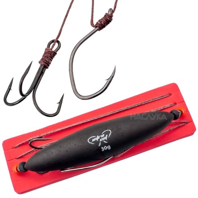 Монтаж за сом с поплавък 30 г, единична и тройна кука Mikado Intro Cat, 90 кг