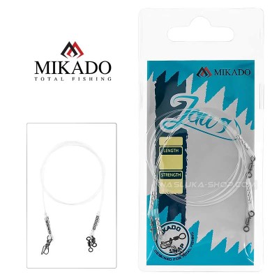 Флуорокарбонови поводи Mikado Jaws Light, 8 кг, 2 бр.