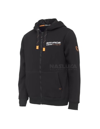 Риболовен суичър с цип SG Urban Zip Hoodie, Black Ink