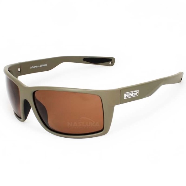 Слънчеви очила Filstar Adventure Matt Olive Green Amber — снимка 2