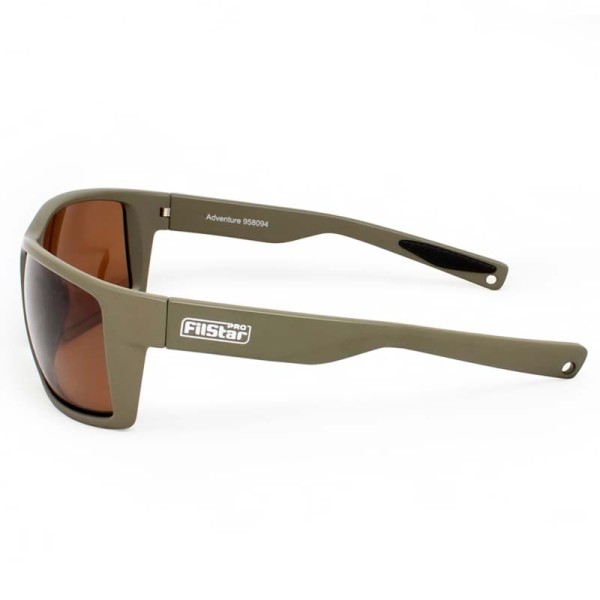 Слънчеви очила Filstar Adventure Matt Olive Green Amber — снимка 3