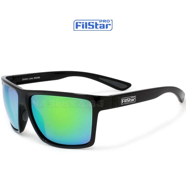 Слънчеви очила Filstar Golden Lake, Green Мirror/Amber — снимка 1