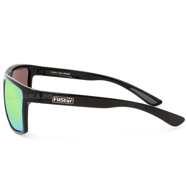 Слънчеви очила Filstar Golden Lake, Green Мirror/Amber — снимка 4