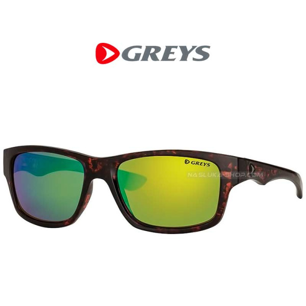 Поляризирани слънчеви очила Greys G4 Gloss Tortoise-Green-Mirror — снимка 1