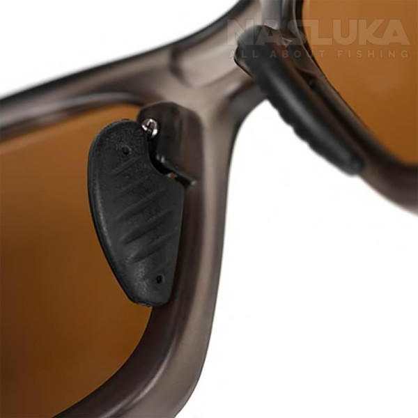 Слънчеви очила Matrix Wraps, Frosted Black/Brown — снимка 4