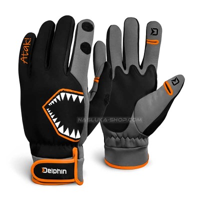 Неопренови ръкавици за спининг Delphin Atak! Free
