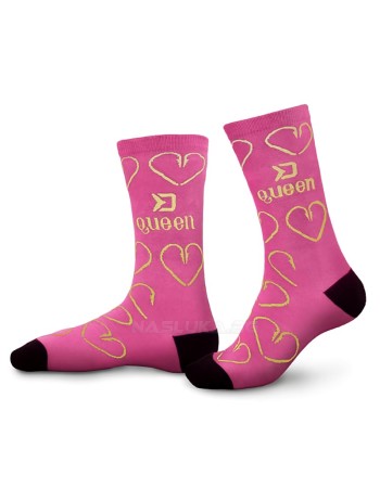 Стилни розови дамски чорапи Delphin Queen, За риболов и всеки ден