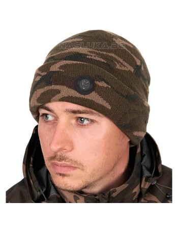 Плетена зимна шапка Fox Camo Sherpa Tec Beanie