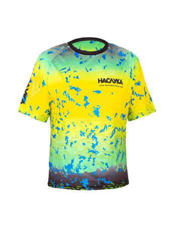 Тениска с къс ръкав НАСЛУКА Green/Yellow