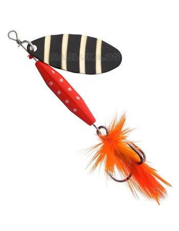 Въртяща блесна Abu Garcia Reflex Red, Zebra