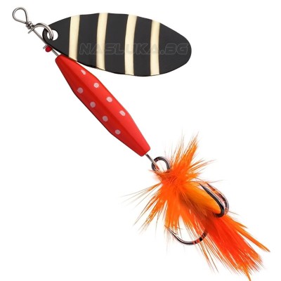 Въртяща блесна Abu Garcia Reflex Red, Zebra