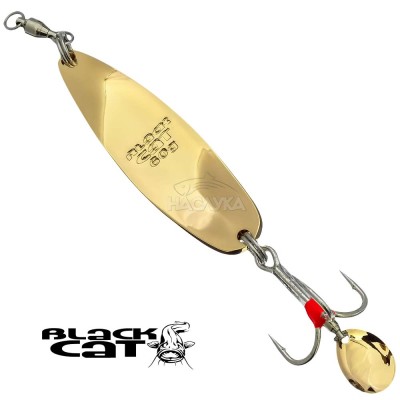 Клатушка за риболов на сом Black Cat Battle River Spoon, Gold