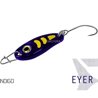 Блесна клатушка за пъстърва Delphin Eyer, Indigo