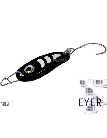 Блесна клатушка за пъстърва Delphin Eyer, Night