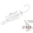 Блесна клатушка за пъстърва Delphin Strip, Night