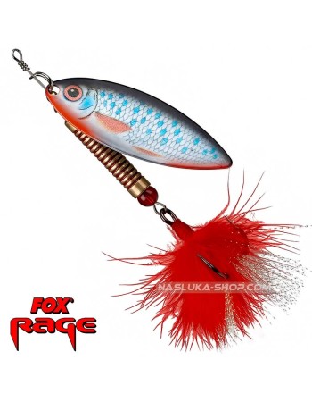 Въртяща блесна Fox Rage Leaf UV Spinners, Roach