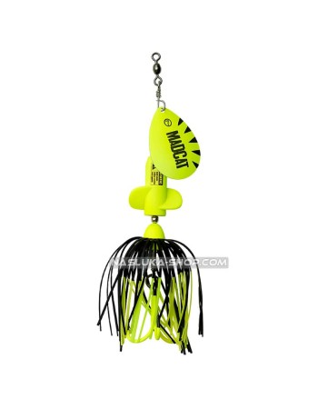 Въртяща блесна за сом MadCat A-Static Screaming Spinner, цвят Yellow