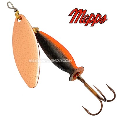 Въртяща блесна Mepps Aglia Long Heavy Black/Orange Copper