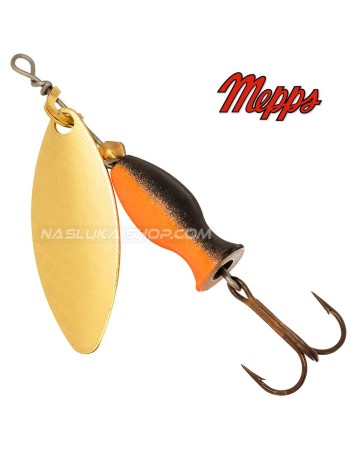 Въртяща блесна Mepps Aglia Long Heavy Black/Orange Gold