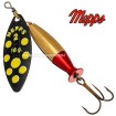 Въртяща блесна Mepps Aglia Long Heavy Black/Yellow Dots