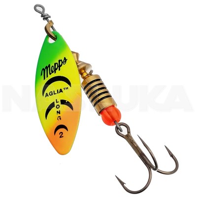 Въртяща блесна Mepps Aglia Long, OR/Tiger