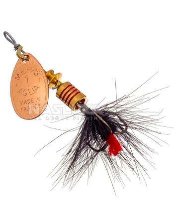 Въртяща блесна Mepps Aglia Mouche, CU BL