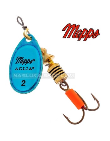 Въртяща блесна Mepps Aglia Platinum Blue