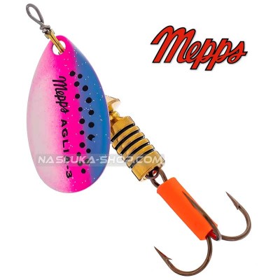Въртяща блесна Mepps Aglia Rainbow Trout
