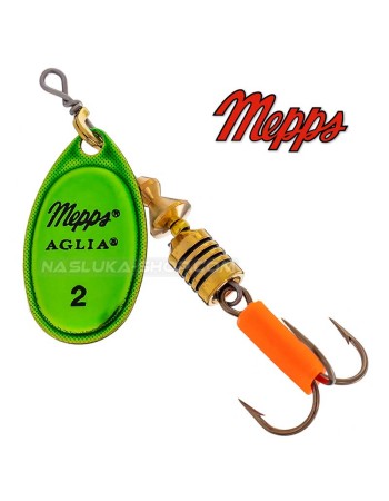 Въртяща блесна Mepps Aglia Platinum Vert