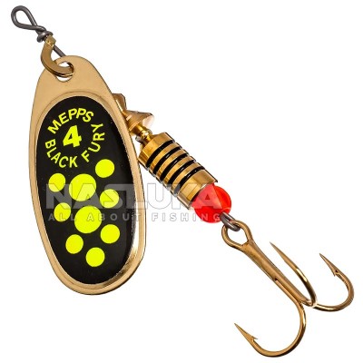 Блесна Mepps Black Fury, OR, Pts Chart